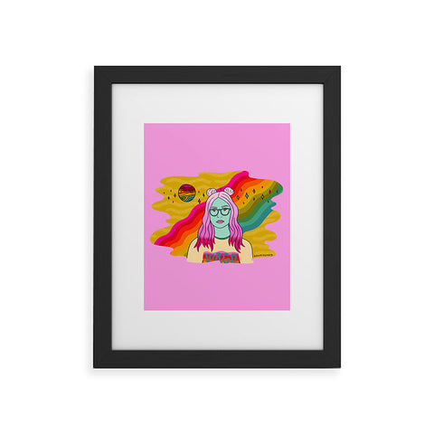 Doodle By Meg Virgo Babe Framed Art Print
