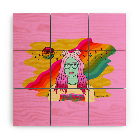 Doodle By Meg Virgo Babe Wood Wall Mural