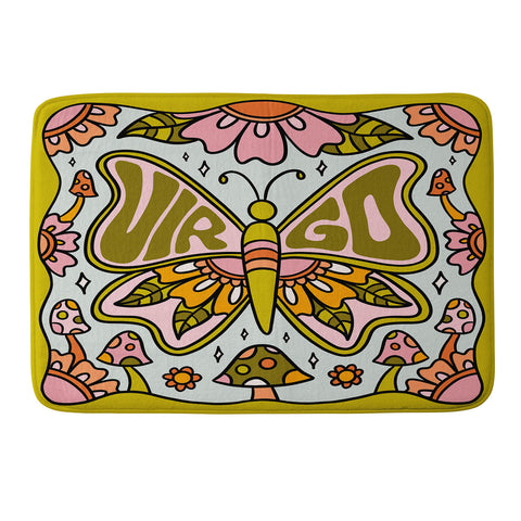 Doodle By Meg Virgo Butterfly Memory Foam Bath Mat