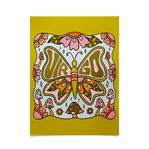 Doodle By Meg Virgo Butterfly Poster