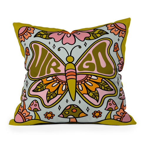 Doodle By Meg Virgo Butterfly Throw Pillow
