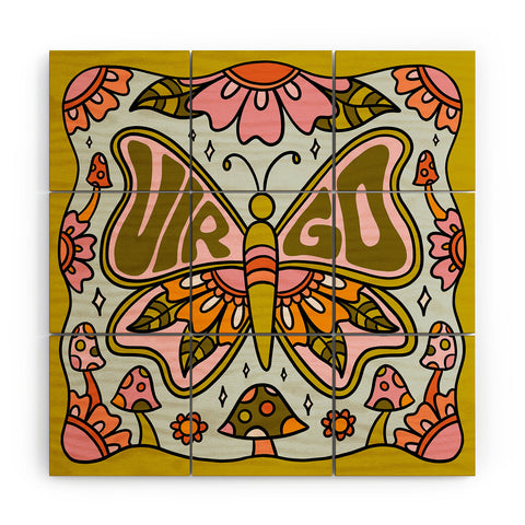 Doodle By Meg Virgo Butterfly Wood Wall Mural