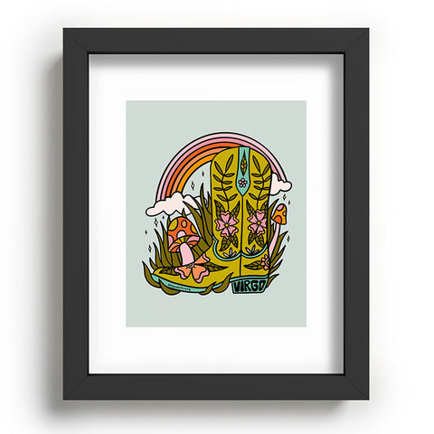 Doodle By Meg Virgo Cowboy Boot Recessed Framing Rectangle