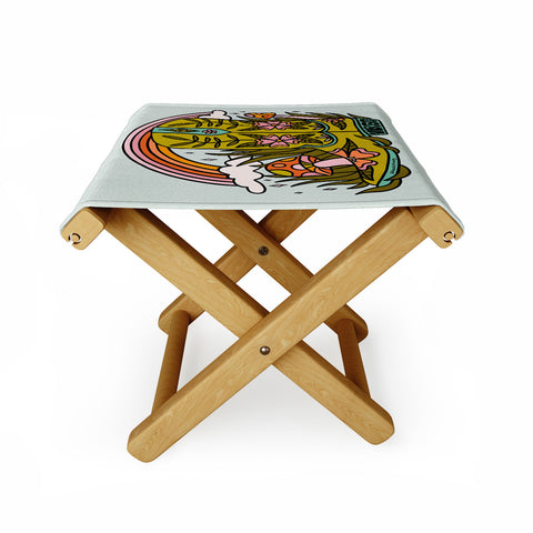 Doodle By Meg Virgo Cowboy Boot Folding Stool