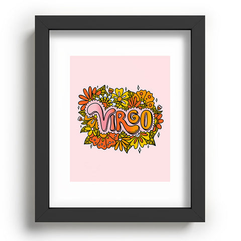 Doodle By Meg Virgo Flowers Recessed Framing Rectangle