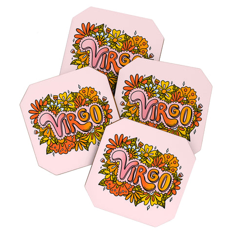 Doodle By Meg Virgo Flowers Coaster Set