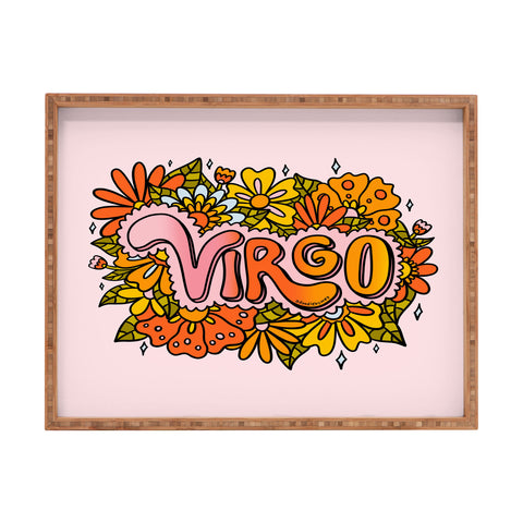 Doodle By Meg Virgo Flowers Rectangular Tray