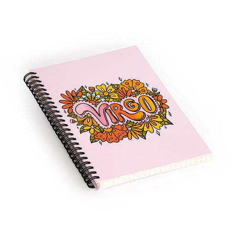 Doodle By Meg Virgo Flowers Spiral Notebook