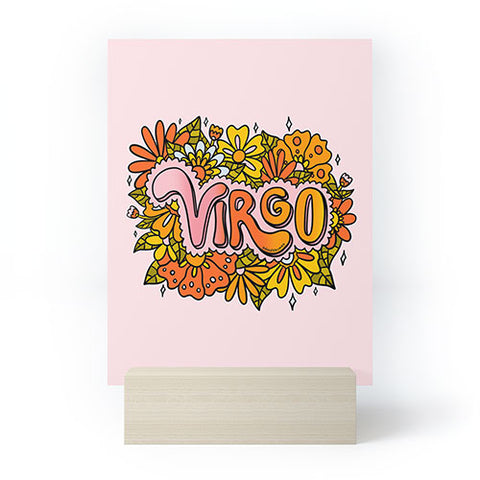 Doodle By Meg Virgo Flowers Mini Art Print