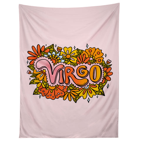 Doodle By Meg Virgo Flowers Tapestry