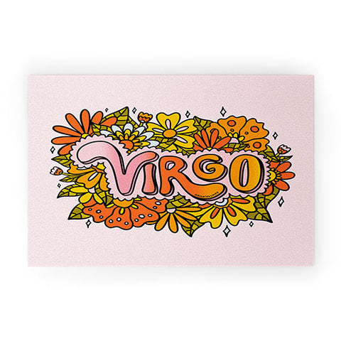 Doodle By Meg Virgo Flowers Welcome Mat