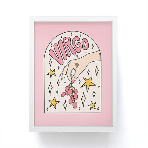 Doodle By Meg Virgo Lychee Framed Mini Art Print