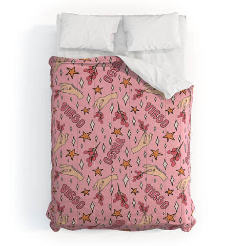 Doodle By Meg Virgo Lychee Print Comforter