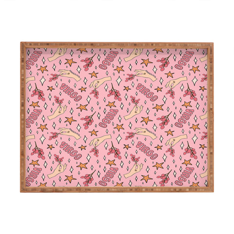 Doodle By Meg Virgo Lychee Print Rectangular Tray