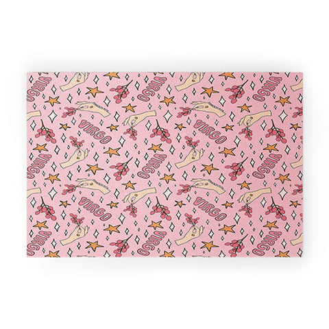 Doodle By Meg Virgo Lychee Print Welcome Mat