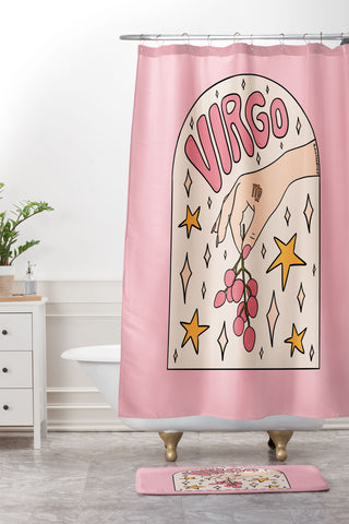 Doodle By Meg Virgo Lychee Shower Curtain And Mat