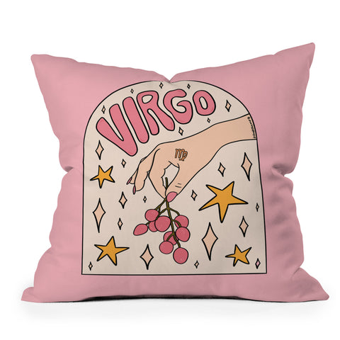 Doodle By Meg Virgo Lychee Throw Pillow