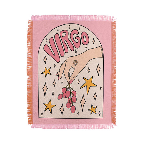 Doodle By Meg Virgo Lychee Throw Blanket