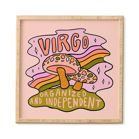 Doodle By Meg Virgo Mushroom Framed Wall Art