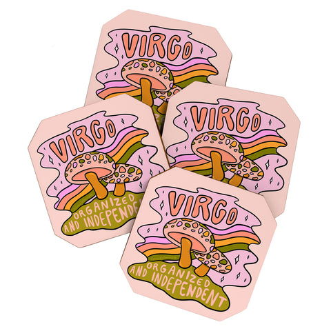 Doodle By Meg Virgo Mushroom Coaster Set