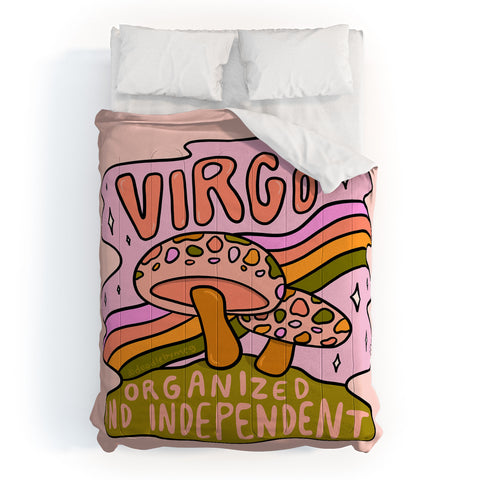 Doodle By Meg Virgo Mushroom Comforter