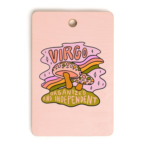 Doodle By Meg Virgo Mushroom Cutting Board Rectangle
