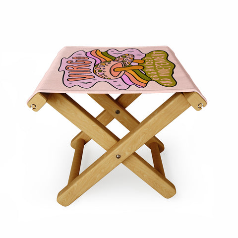 Doodle By Meg Virgo Mushroom Folding Stool