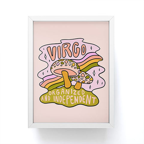 Doodle By Meg Virgo Mushroom Framed Mini Art Print
