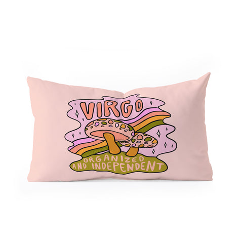 Doodle By Meg Virgo Mushroom Oblong Throw Pillow
