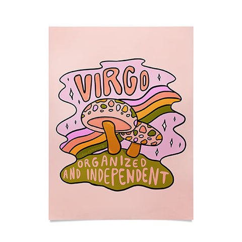 Doodle By Meg Virgo Mushroom Poster