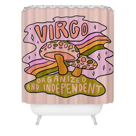 Doodle By Meg Virgo Mushroom Shower Curtain