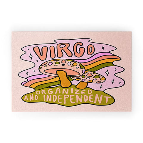 Doodle By Meg Virgo Mushroom Welcome Mat