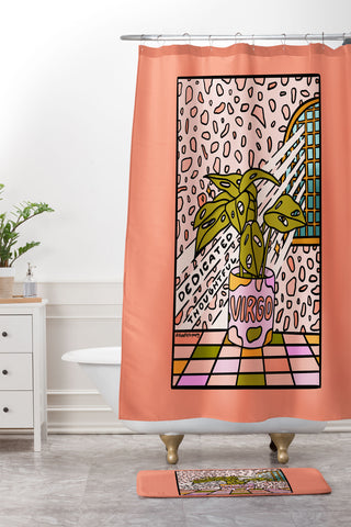 Doodle By Meg Virgo Plant Shower Curtain And Mat