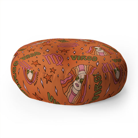Doodle By Meg Virgo Print Floor Pillow Round