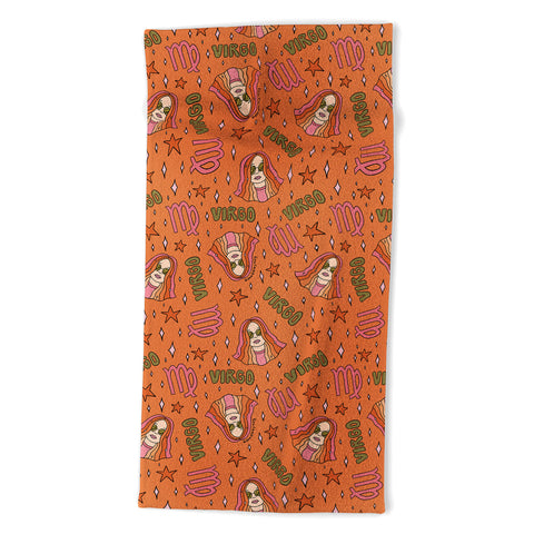 Doodle By Meg Virgo Print Beach Towel