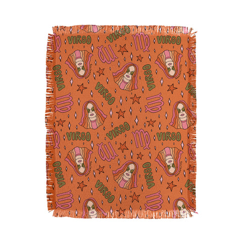 Doodle By Meg Virgo Print Throw Blanket