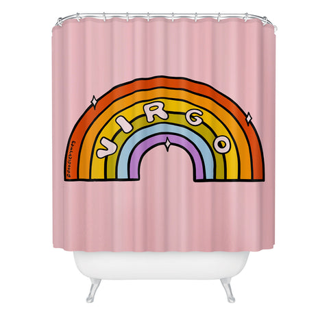 Doodle By Meg Virgo Rainbow Shower Curtain