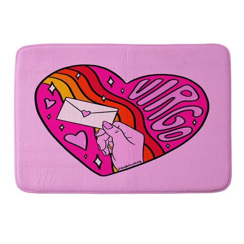 Doodle By Meg Virgo Valentine Memory Foam Bath Mat