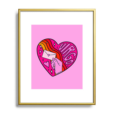 Doodle By Meg Virgo Valentine Metal Framed Art Print