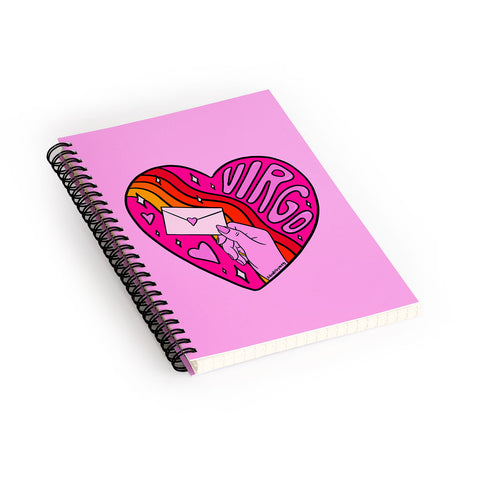 Doodle By Meg Virgo Valentine Spiral Notebook