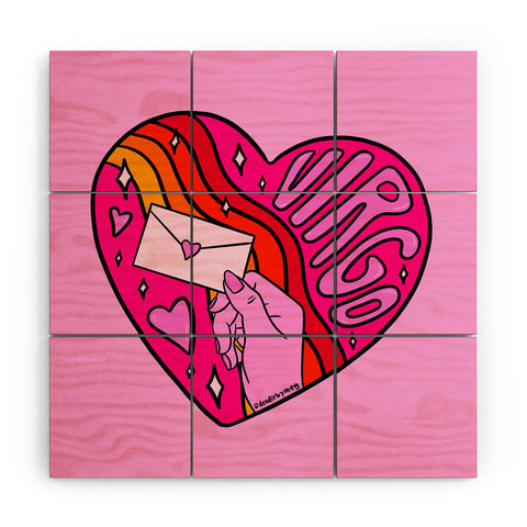 Doodle By Meg Virgo Valentine Wood Wall Mural