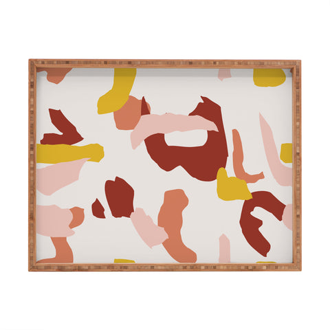 DorisciciArt Abstract shapes I Rectangular Tray