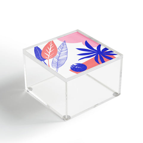 DorisciciArt Blue and pink Acrylic Box