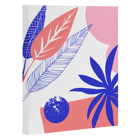 DorisciciArt Blue and pink Art Canvas