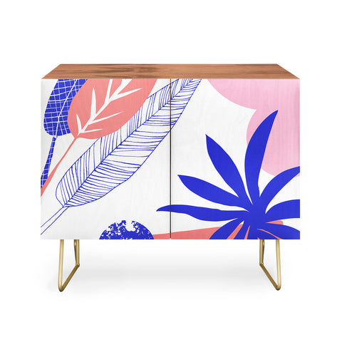 DorisciciArt Blue and pink Credenza