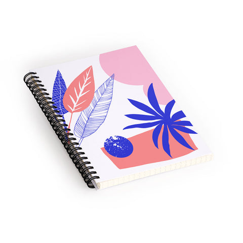 DorisciciArt Blue and pink Spiral Notebook