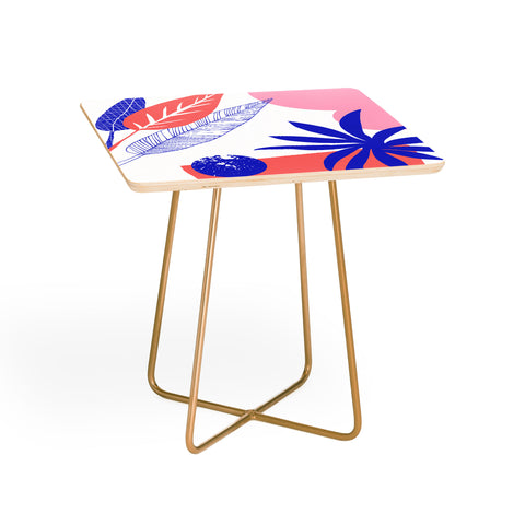 DorisciciArt Blue and pink Side Table