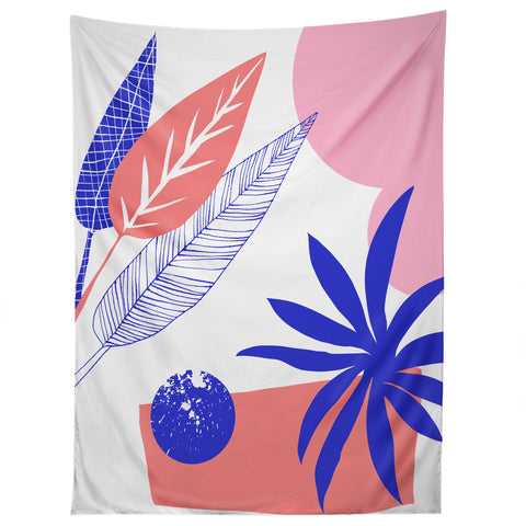 DorisciciArt Blue and pink Tapestry