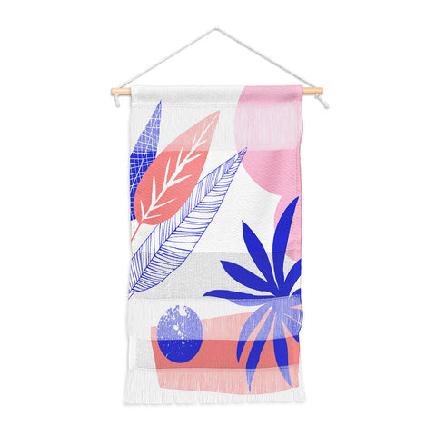 DorisciciArt Blue and pink Wall Hanging Portrait