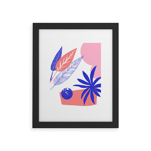 DorisciciArt Blue and pink Framed Art Print